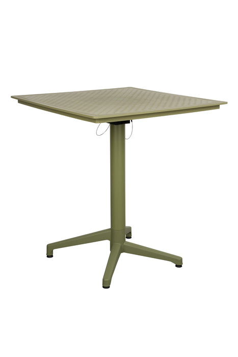 Eettafel George Metaal,Polypropyleen Groen 70x70 cm-Eettafels-Creating Home