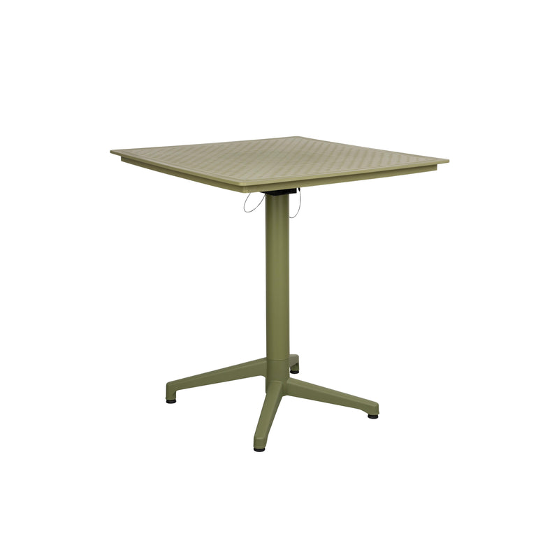 Eettafel George Metaal,Polypropyleen Groen 70x70 cm-Eettafels-Creating Home