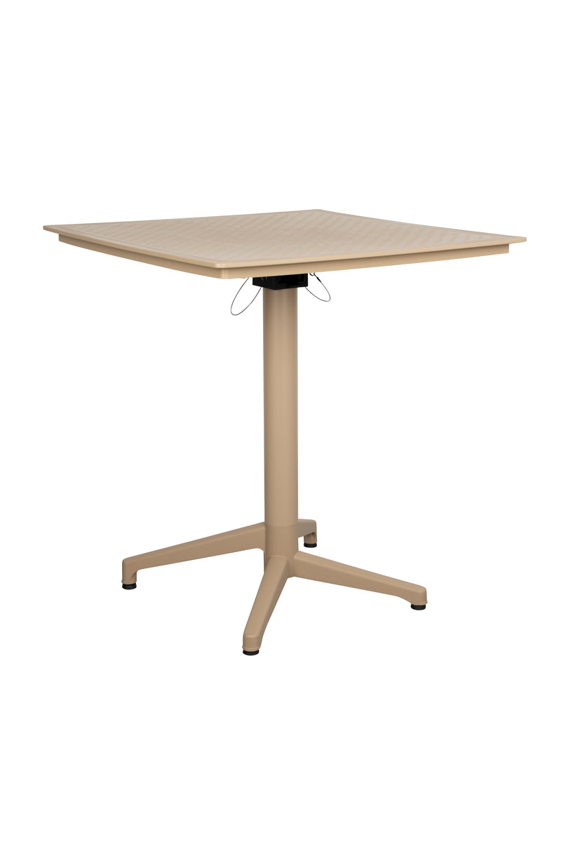 Eettafel George Polypropyleen Beige 70x70 cm-Eettafels-Creating Home
