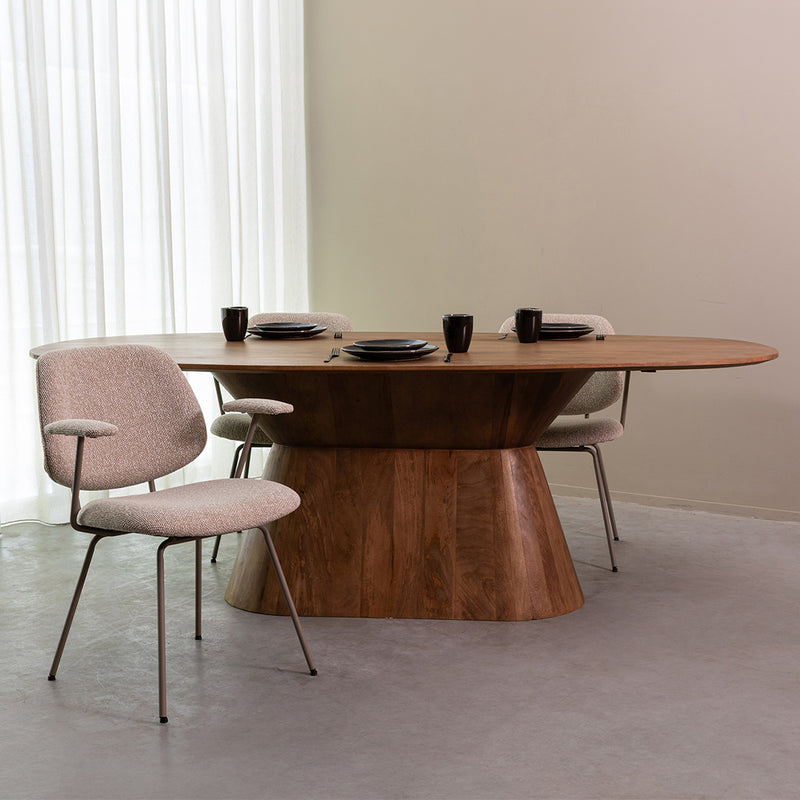 Eettafel Jagger Mangohout Nature Smooth 240x110-Eettafels-LABEL51
