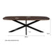 Eettafel Jesper Mangohout Bruin 105x230 cm-Eettafels-Livingfurn