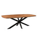 Eettafel Jesper Mangohout Naturel hout 100x210 cm-Eettafels-Livingfurn