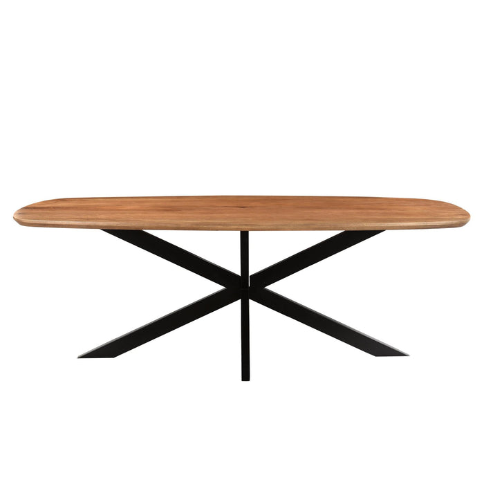 Eettafel Jesper Mangohout Naturel hout 100x210 cm-Eettafels-Livingfurn