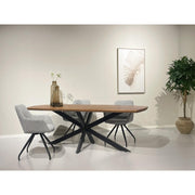 Eettafel Jesper Mangohout Naturel hout 105x230 cm-Eettafels-Livingfurn