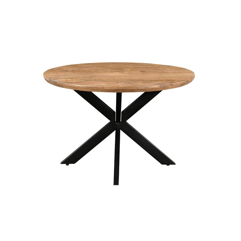 Eettafel Jesper Mangohout Naturel hout 120 cm 120x120x76 cm 31014-Eettafels-Livingfurn