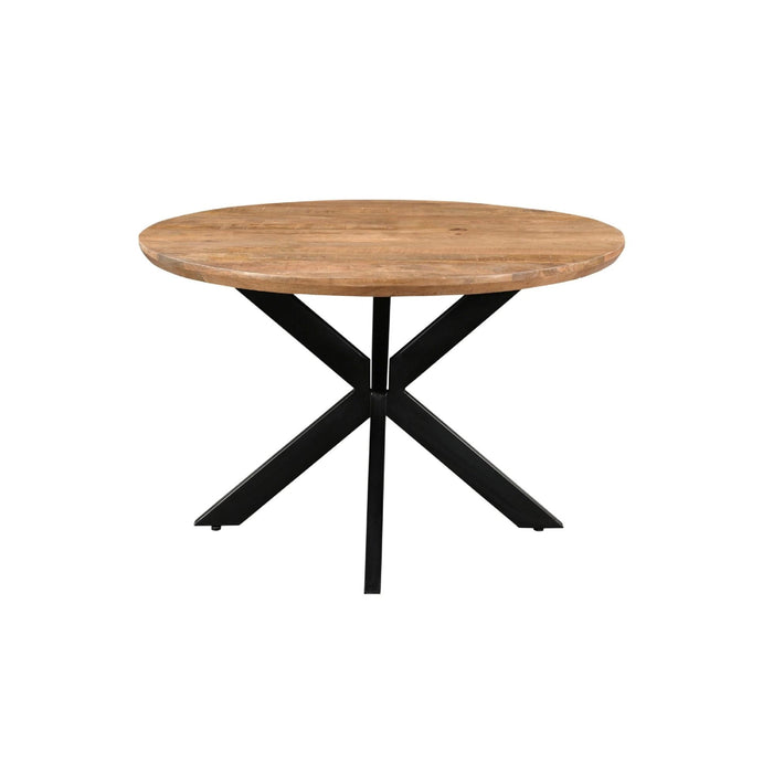 Eettafel Jesper Mangohout Naturel hout 120 cm 120x120x76 cm 31014-Eettafels-Livingfurn