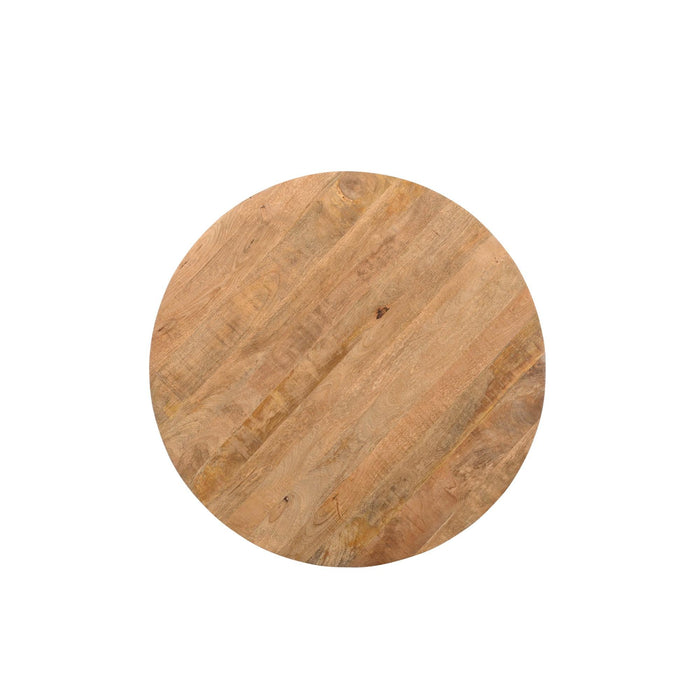 Eettafel Jesper Mangohout Naturel hout 120 cm 120x120x76 cm-Eettafels-Livingfurn