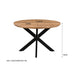 Eettafel Jesper Mangohout Naturel hout 120 cm-Eettafels-Livingfurn