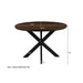 Eettafel Jesper Mangohout Naturel hout 120 cm-Eettafels-Livingfurn