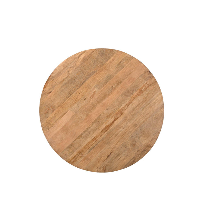 Eettafel Jesper Mangohout Naturel hout 130 cm 130x130x76 cm 31013-Eettafels-Livingfurn