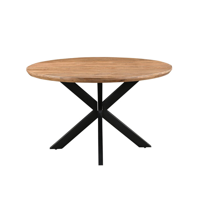 Eettafel Jesper Mangohout Naturel hout 130 cm 130x130x76 cm 31013-Eettafels-Livingfurn