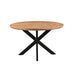 Eettafel Jesper Mangohout Naturel hout 130 cm 130x130x76 cm 31013-Eettafels-Livingfurn