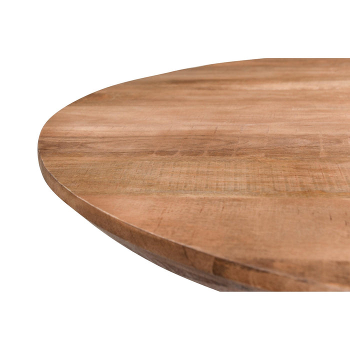 Eettafel Jesper Mangohout Naturel hout 130 cm 130x130x76 cm-Eettafels-Livingfurn