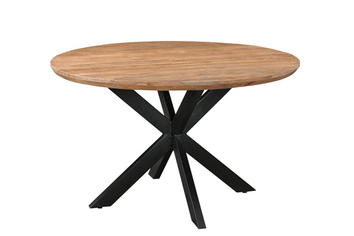 Eettafel Jesper Mangohout Naturel hout 130 cm-Eettafels-Livingfurn