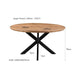 Eettafel Jesper Mangohout Naturel hout 140 cm-Eettafels-Livingfurn