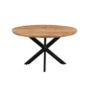 Eettafel Jesper Mangohout Naturel hout 150 cm 150x150x76 cm-Eettafels-Livingfurn