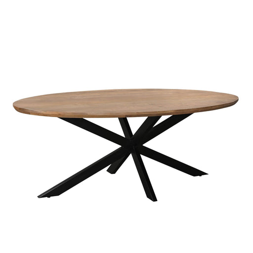 Eettafel Jesper Mangohout Naturel hout 160x90 cm-Eettafels-Livingfurn