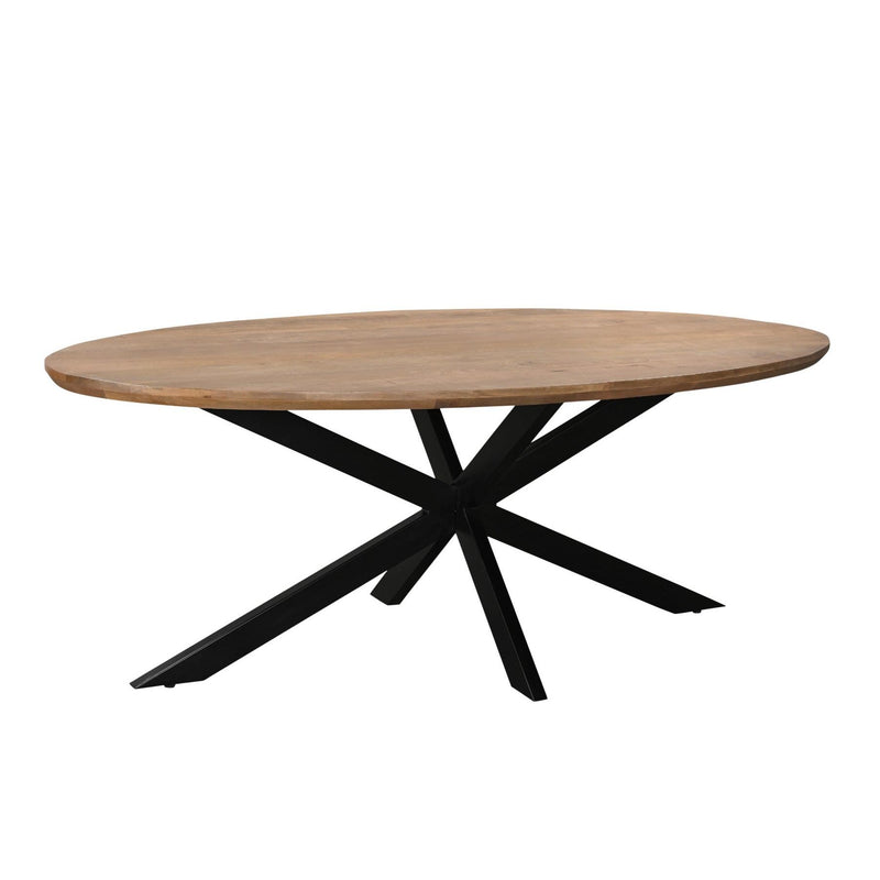 Eettafel Jesper Mangohout Naturel hout 160x90 cm-Eettafels-Livingfurn