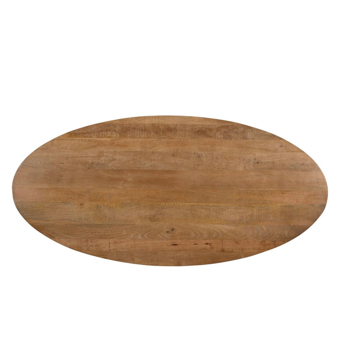 Eettafel Jesper Mangohout Naturel hout 160x90 cm-Eettafels-Livingfurn