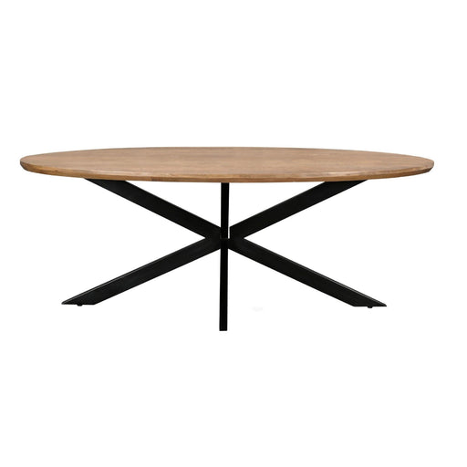 Eettafel Jesper Mangohout Naturel hout 180x90 cm-Eettafels-Livingfurn