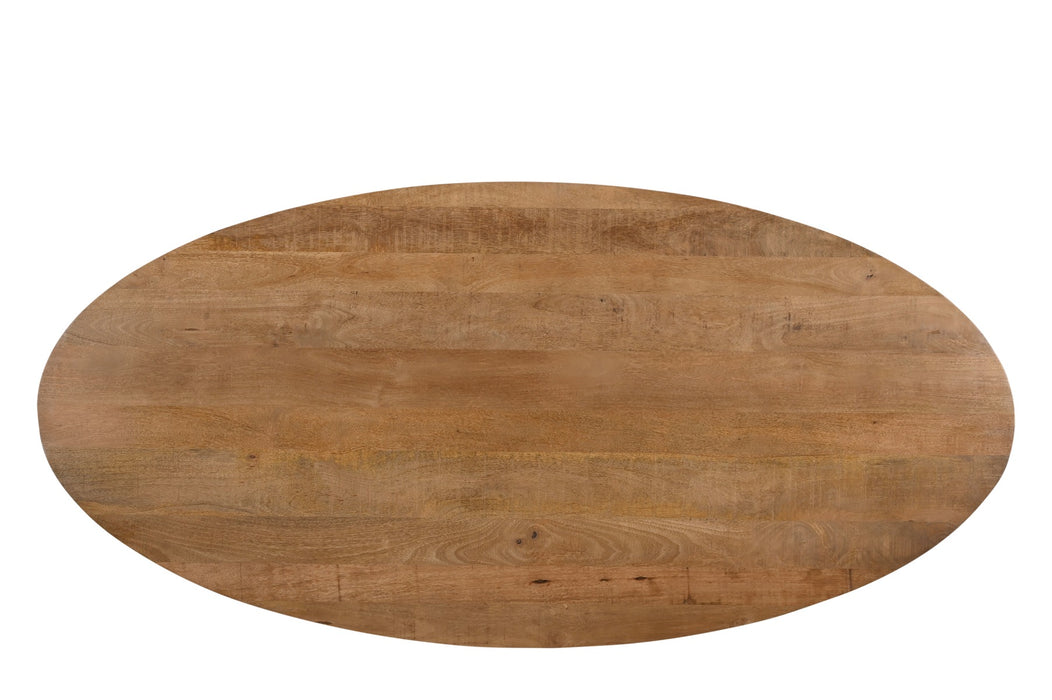 Eettafel Jesper Mangohout Naturel hout 210x100 cm-Eettafels-Livingfurn