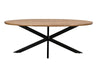 Eettafel Jesper Mangohout Naturel hout 210x100 cm-Eettafels-Livingfurn