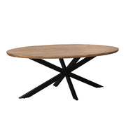 Eettafel Jesper Mangohout Naturel hout 240x110 cm 31015-Eettafels-Livingfurn