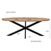 Eettafel Jesper Mangohout Naturel hout 240x110 cm 31015-Eettafels-Livingfurn
