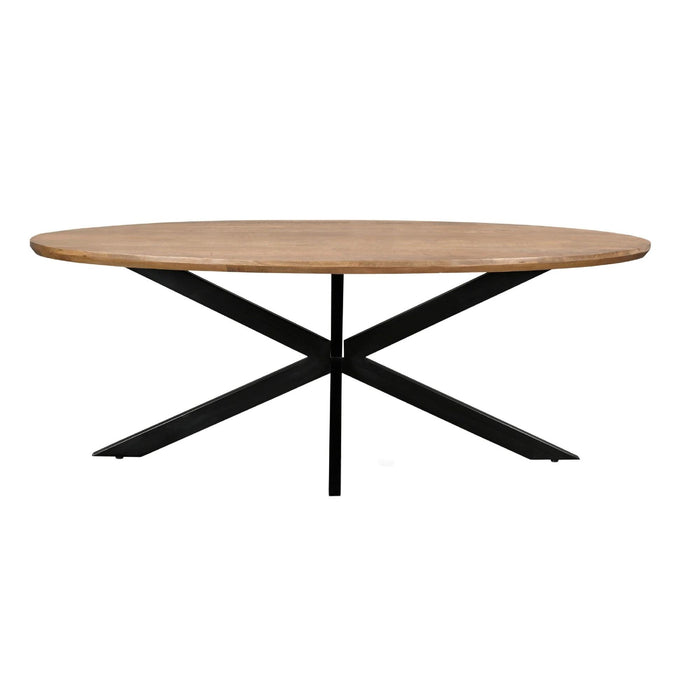 Eettafel Jesper Mangohout Naturel hout 240x110 cm 31015-Eettafels-Livingfurn