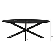 Eettafel Jesper Mangohout Naturel hout 240x110 cm 31018-Eettafels-Livingfurn