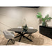 Eettafel Jesper Mangohout Zwart 180x90 cm-Eettafels-Livingfurn