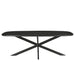 Eettafel Jesper Mangohout Zwart 180x90 cm-Eettafels-Livingfurn