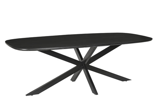 Eettafel Jesper Mangohout Zwart 210x105 cm-Eettafels-Livingfurn