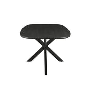 Eettafel Jesper Mangohout Zwart 210x105 cm-Eettafels-Livingfurn