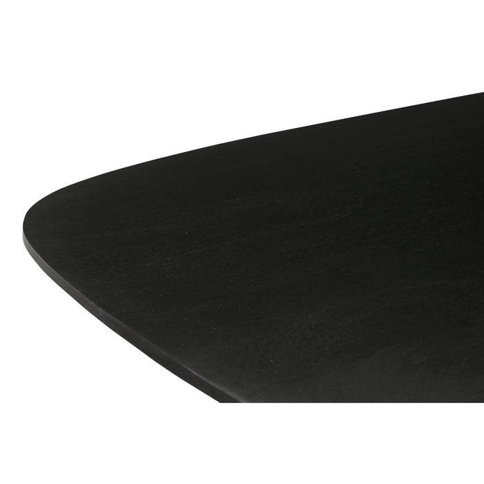 Eettafel Jesper Mangohout Zwart 210x105 cm-Eettafels-Livingfurn
