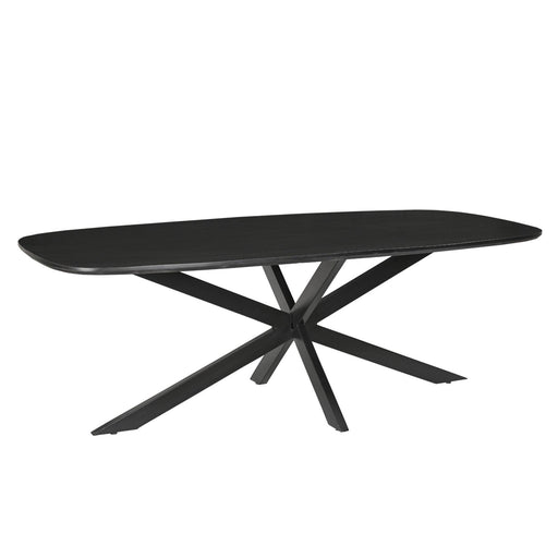 Eettafel Jesper Mangohout Zwart 230x105 cm-Eettafels-Livingfurn