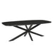 Eettafel Jesper Mangohout Zwart 230x105 cm-Eettafels-Livingfurn