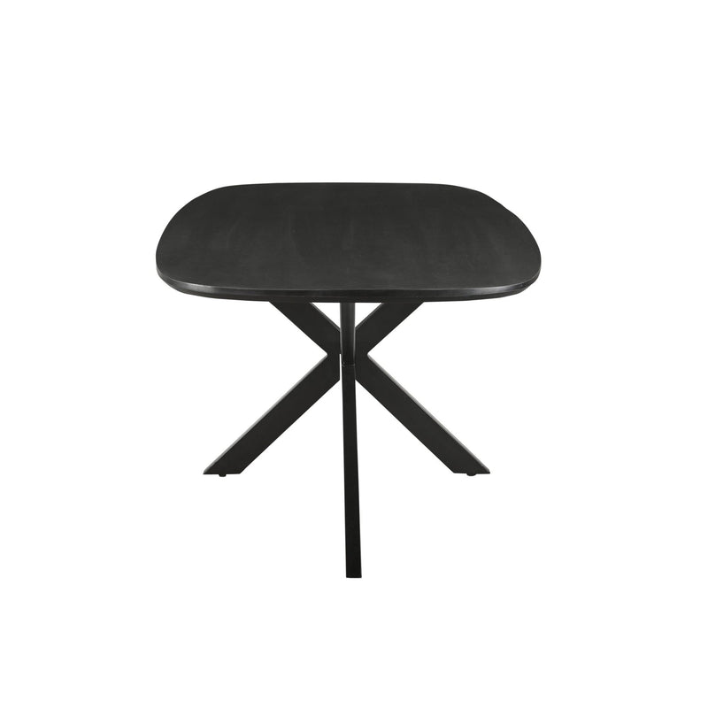 Eettafel Jesper Mangohout Zwart 230x105 cm-Eettafels-Livingfurn