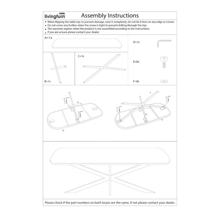 Eettafel Jesper Mangohout Zwart 230x105 cm-Eettafels-Livingfurn