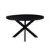 Eettafel Kala Mangohout Zwart 120 cm 120x120x76 cm-Eettafels-Livingfurn