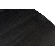 Eettafel Kala Mangohout Zwart 120 cm 120x120x76 cm-Eettafels-Livingfurn