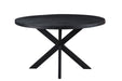 Eettafel Kala Mangohout Zwart 150 cm-Eettafels-Livingfurn