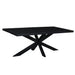 Eettafel Kala Mangohout Zwart 180x90 cm-Eettafels-Livingfurn