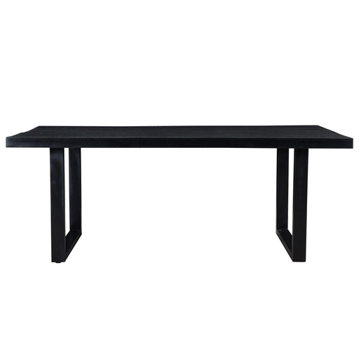 Eettafel Kala Mangohout Zwart 200x100 cm 12166-Eettafels-Livingfurn