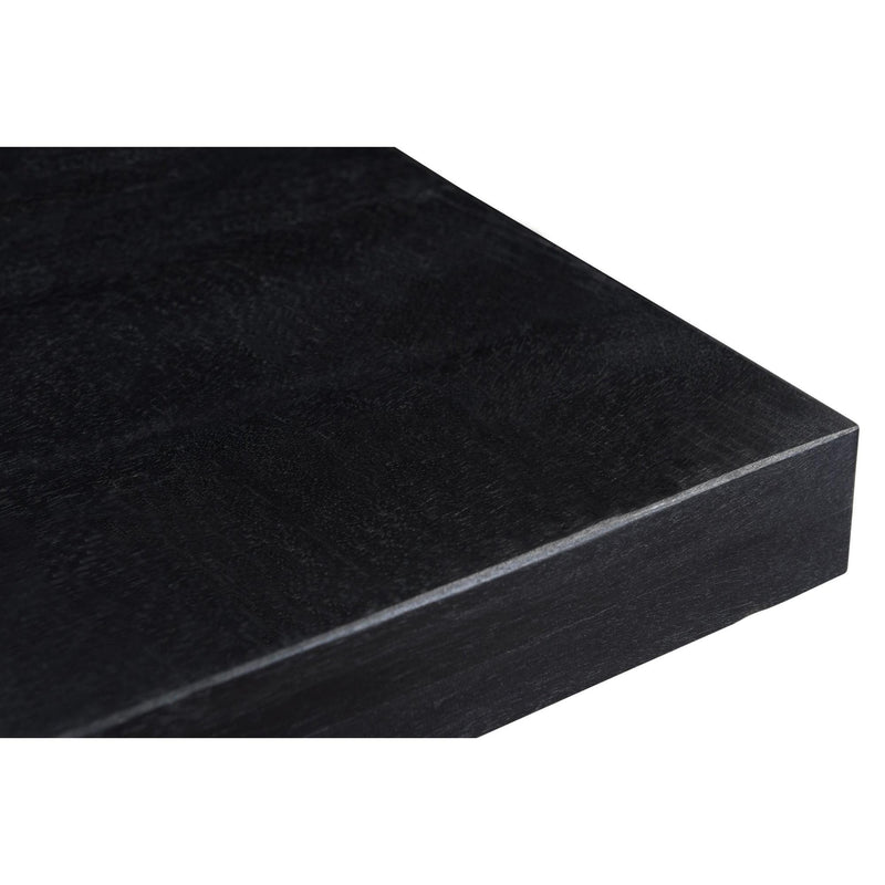 Eettafel Kala Mangohout Zwart 200x100 cm 12166-Eettafels-Livingfurn