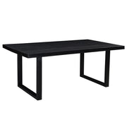 Eettafel Kala Mangohout Zwart 200x100 cm 12166-Eettafels-Livingfurn
