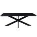 Eettafel Kala Mangohout Zwart 200x100 cm 12184-Eettafels-Livingfurn