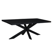 Eettafel Kala Mangohout Zwart 200x100 cm 12184-Eettafels-Livingfurn