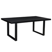 Eettafel Kala Mangohout Zwart 220x100 cm 12192-Eettafels-Livingfurn