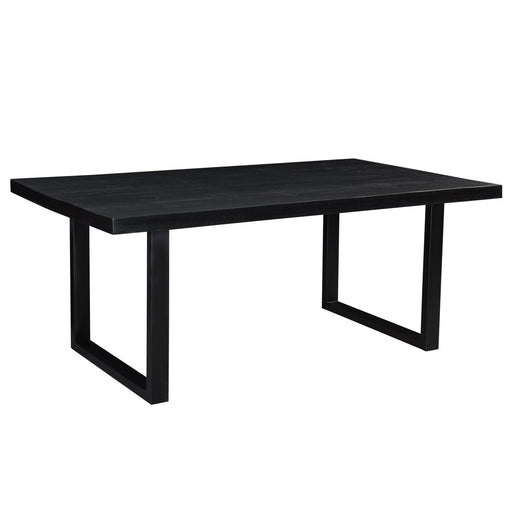 Eettafel Kala Mangohout Zwart 220x100 cm 12192-Eettafels-Livingfurn